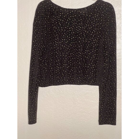 Carole Little Black Velvet Dress & Glitter Cardigan Set Size 10 Career VTG Y2K - Picture 4 of 16